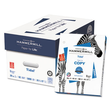 Hammermill® Tidal Print Paper, 92 Bright, 20lb, 8.5 X 11, White, 500 Sheets-ream, 10 Reams-carton, 40 Cartons-pallet freeshipping - TVN Wholesale